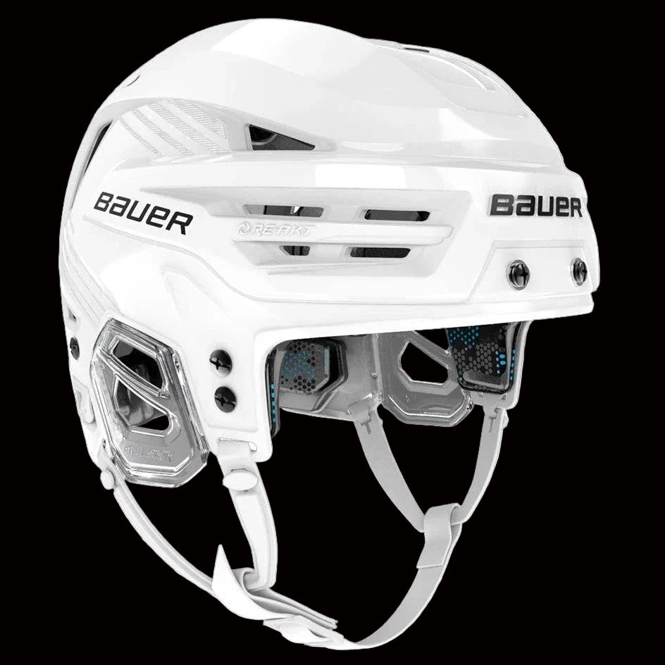 Bauer Re-Akt 85 Helmet, white, side view.