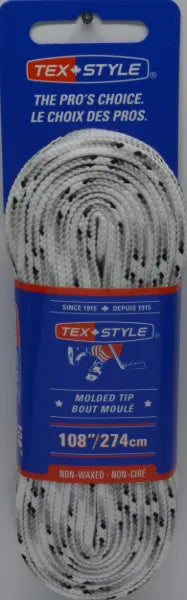 Hockey Laces with Moulded Tips - Premium Waxed Laces for Ice & Inline Hockey