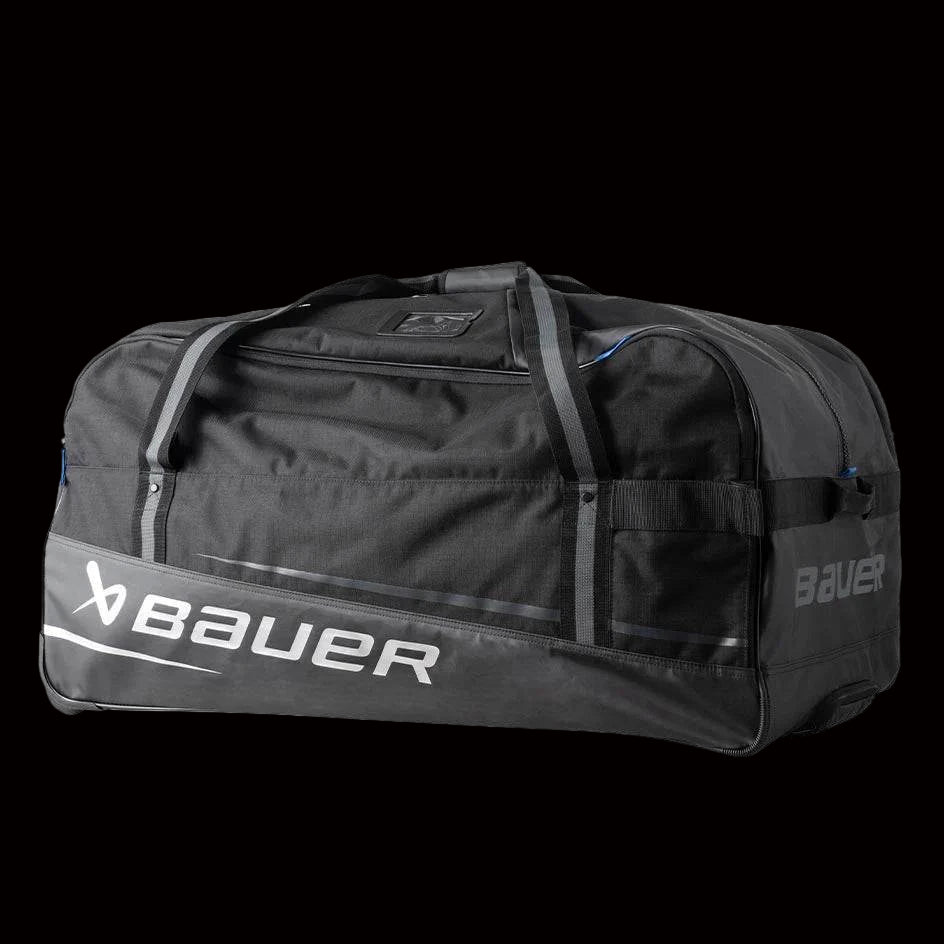 Bauer Premium Wheeled Bag S24 - Heavy Duty 600D Poly with Oversized Wheels