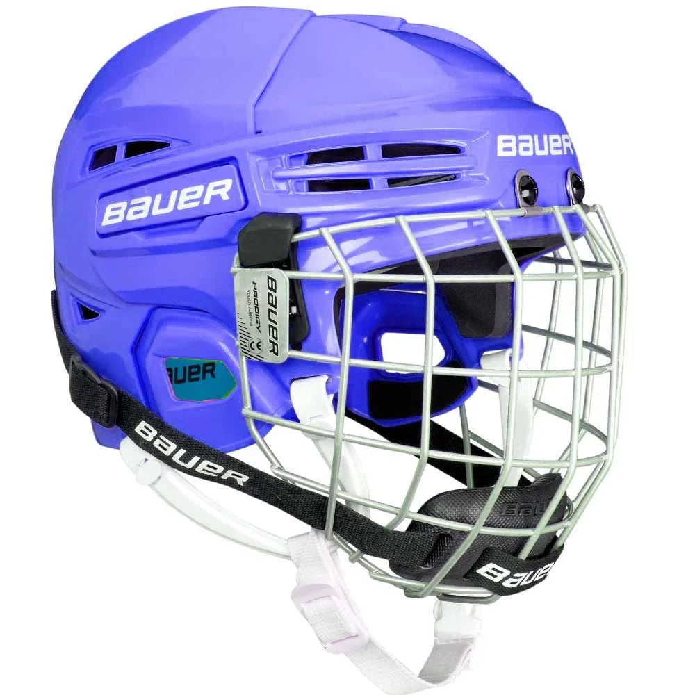 Bauer Prodigy Youth Hockey Helmet Combo - Complete Protection with Cage