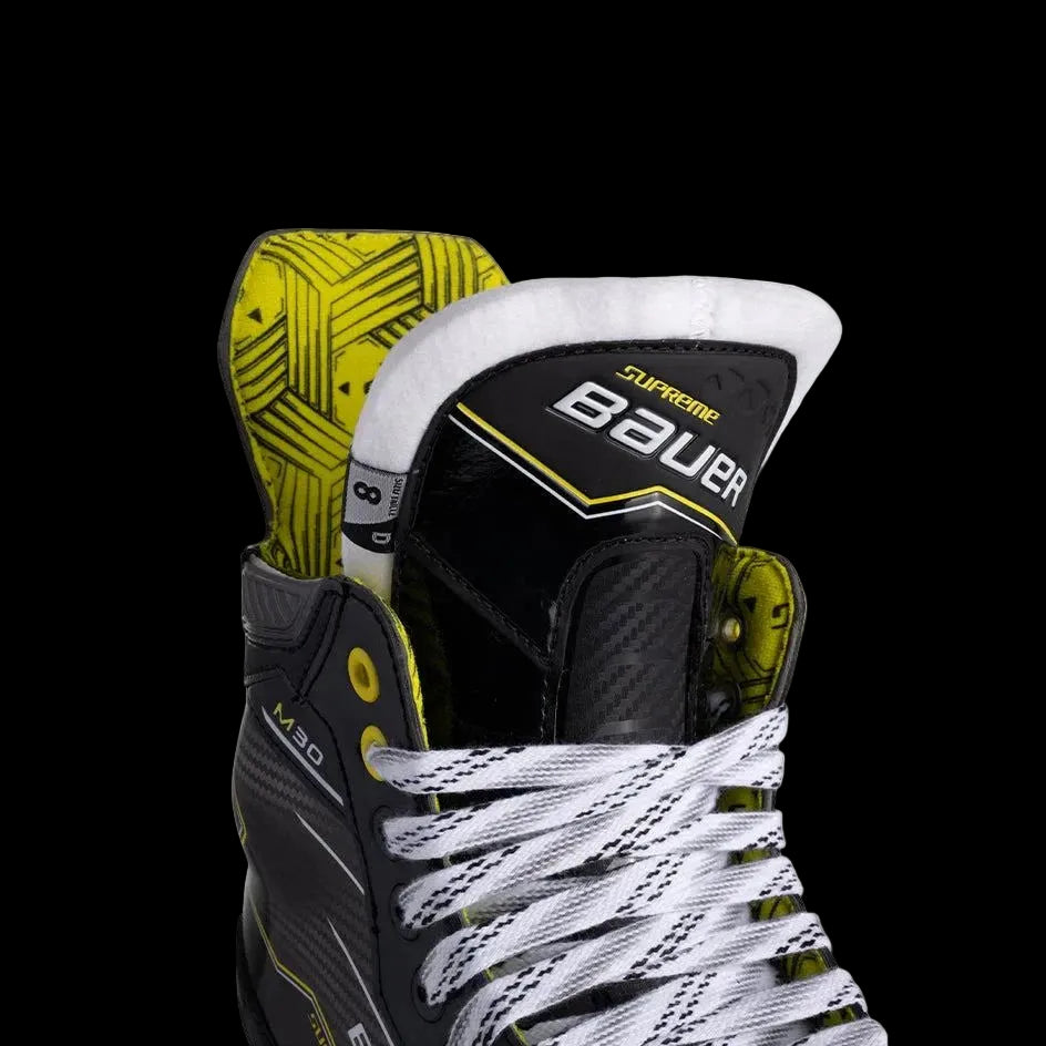 Bauer Supreme M30 Ice Hockey Skates Intermediate with LS EDGE holder and DIGI COMP boot construction.