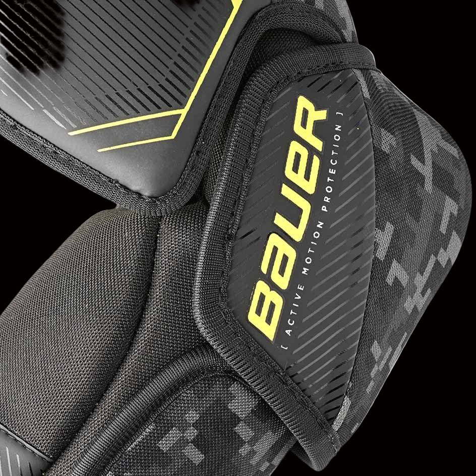 Bauer Supreme M3 Elbow Pads with low-profile split cap for flexibility and comfort.