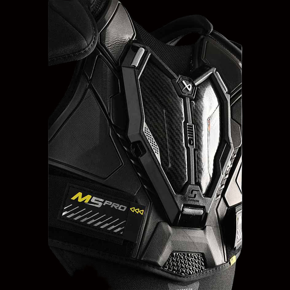 Bauer Supreme M5 Pro Shoulder Pads with premium protection and ventilation.