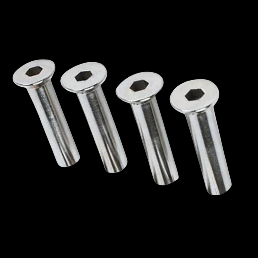 Bauer/Mission Flush Mount Round Axle (Pack Of 8)