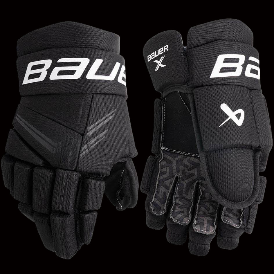 Bauer X S24 Hockey Gloves with pro-inspired design and impact protection.