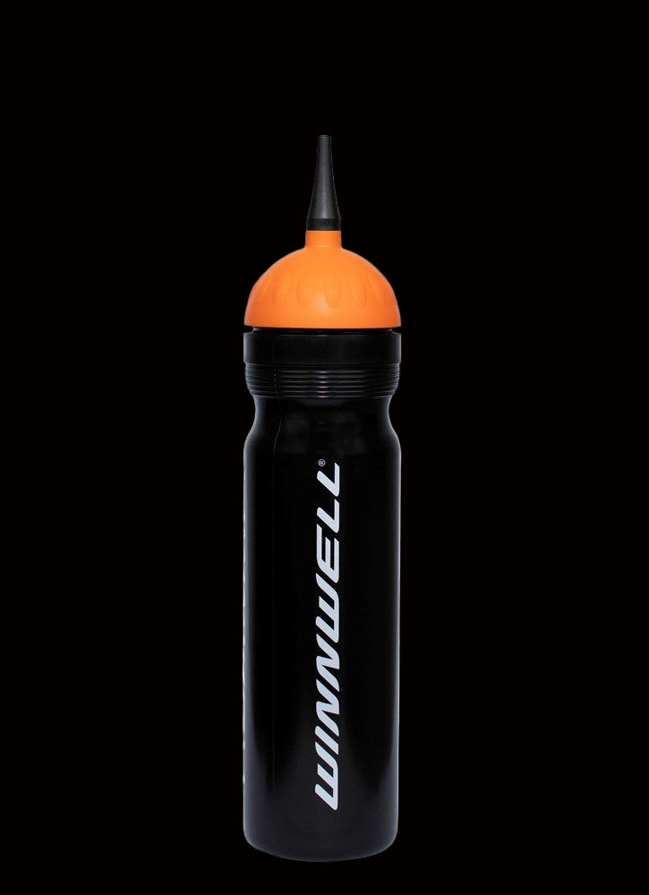 Winnwell Water/Drink Bottle 1LT with orange cap.