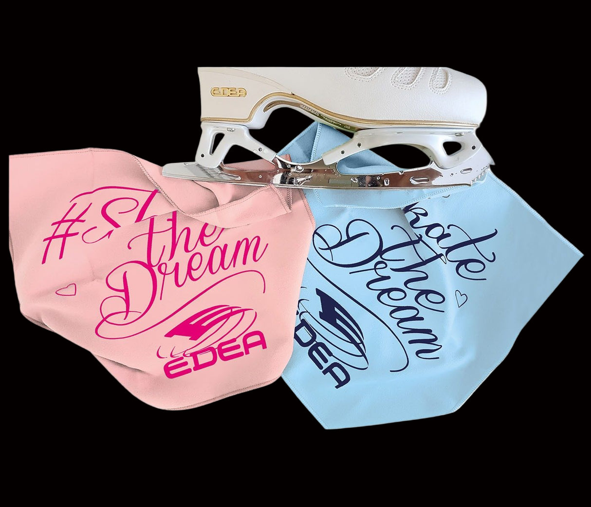 Edea Blade Towel, microfiber, super absorbent, purple and apple green, 30x30 cm.