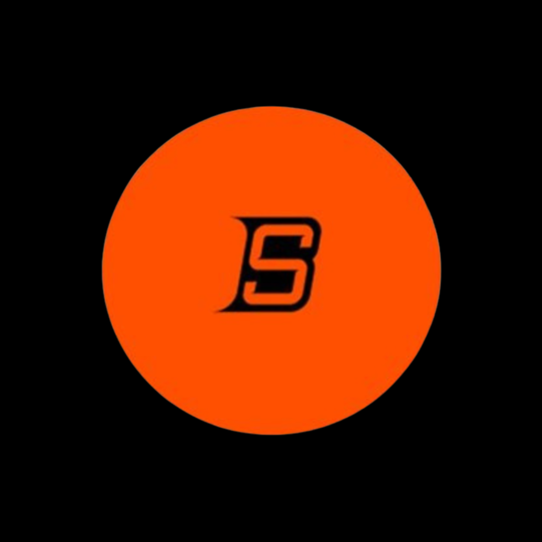 Blue Sport Hockey Ball- Orange