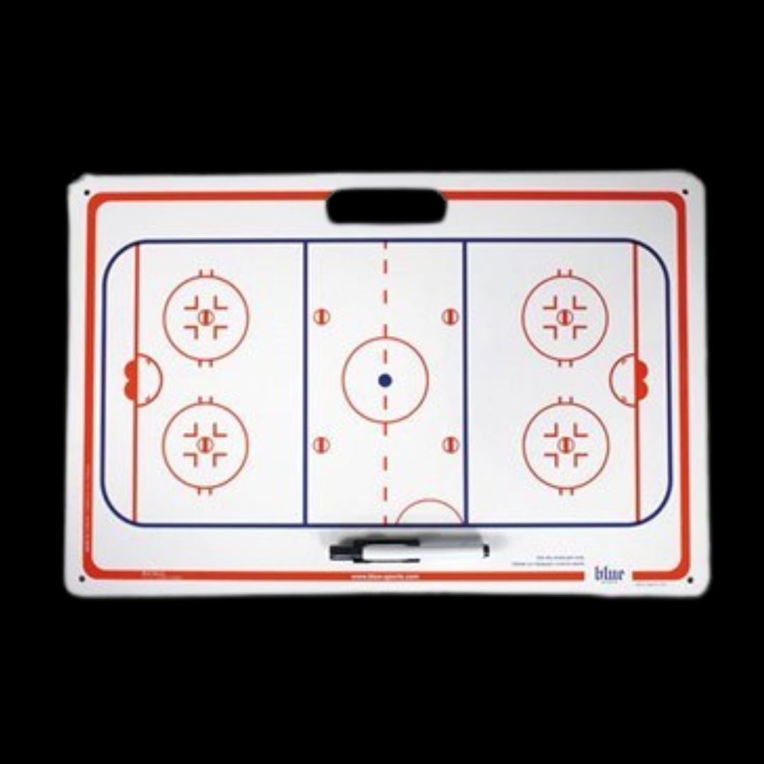 Blue Sports Hockey Suction Cup Jumbo Coach Board 16" X 24"