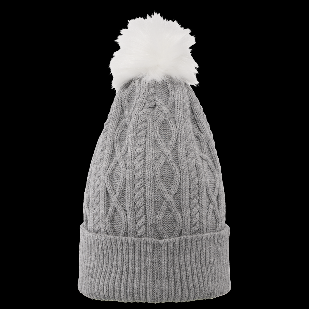 CCM Barbie Pom Knit Beanie - Athletic Grey