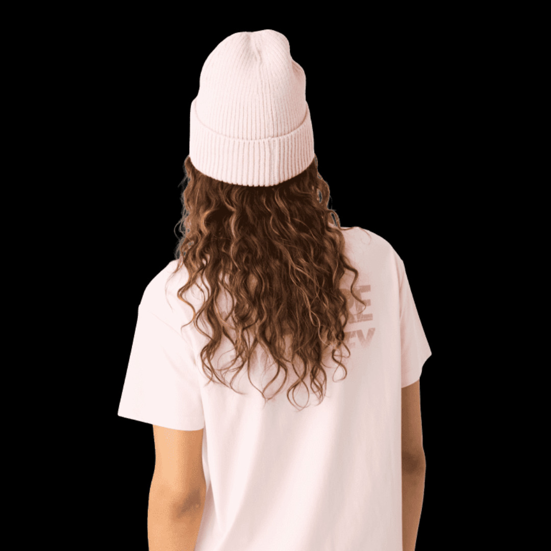 CCM HHI62A WE ARE HOCKEY CUFFED BEANIE PALE LILAC OSFA