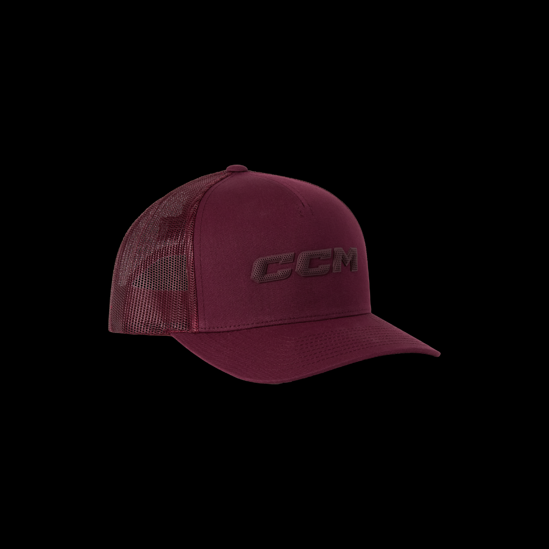 CCM HTR68A Casual Meshback Trucker Cap - Burgundy