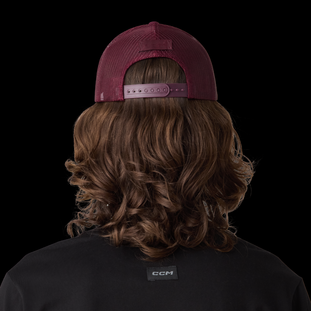 CCM HTR68A Casual Meshback Trucker Cap - Burgundy