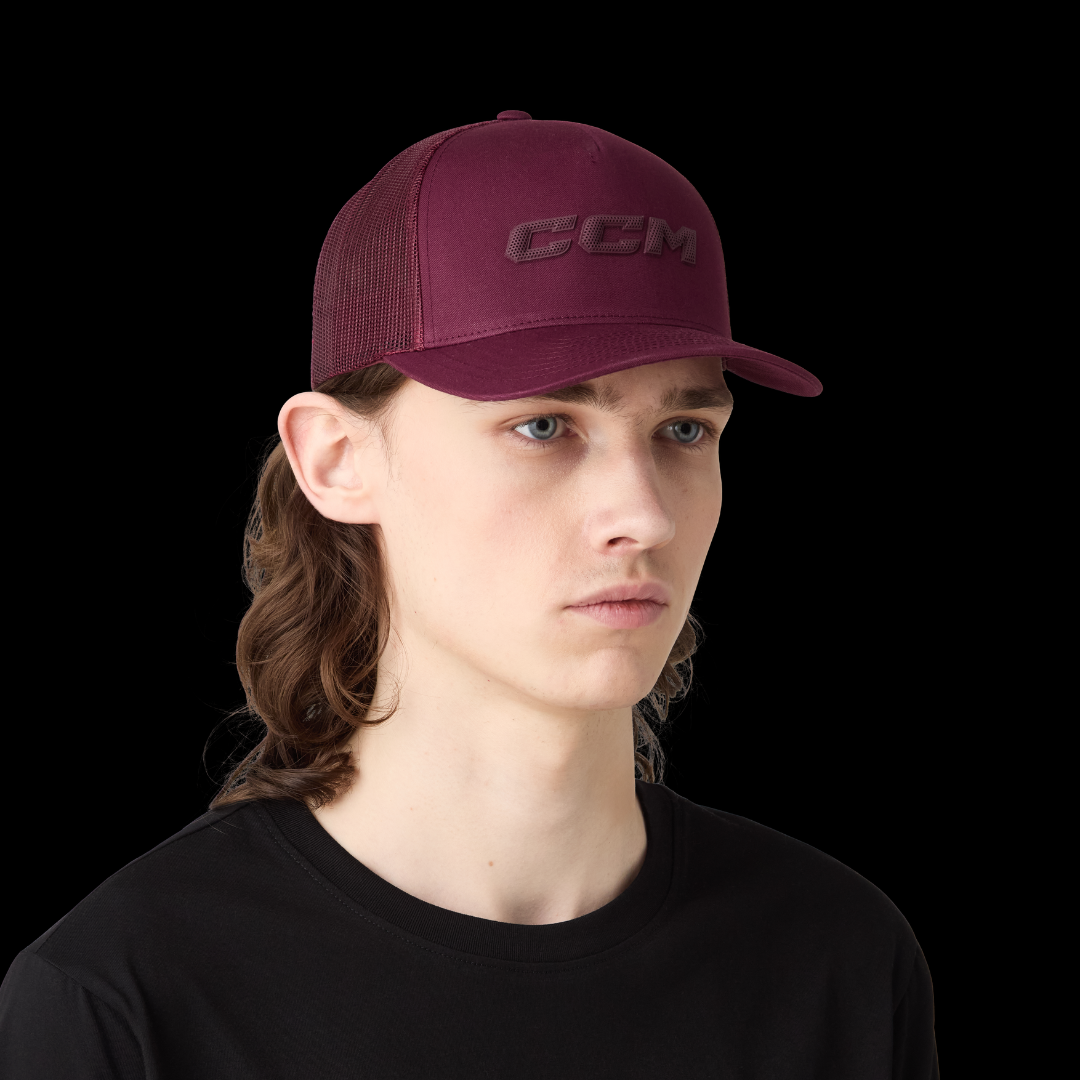 CCM HTR68A Casual Meshback Trucker Cap - Burgundy