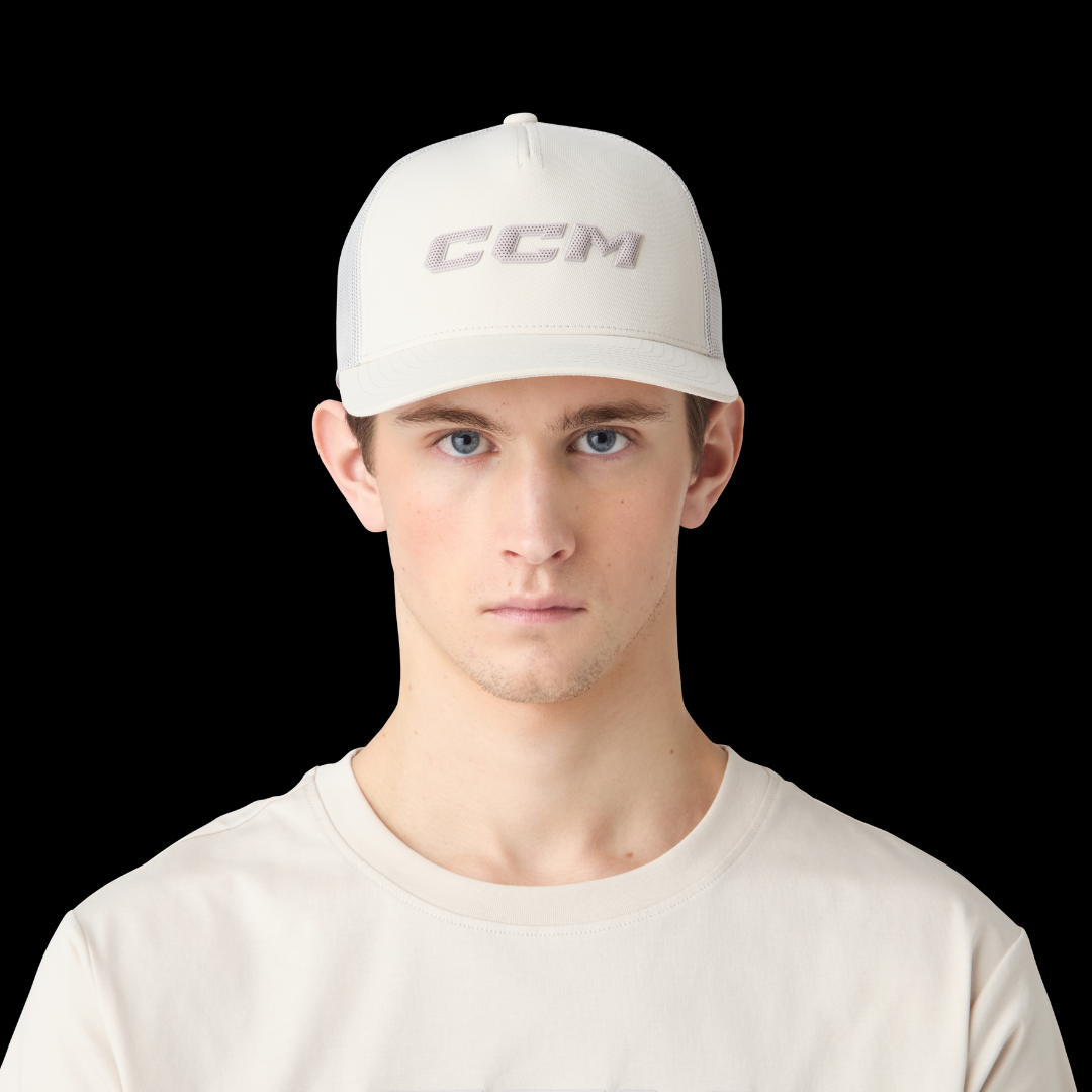 CCM HTR68A Casual Meshback Trucker Cap - Pearl Grey