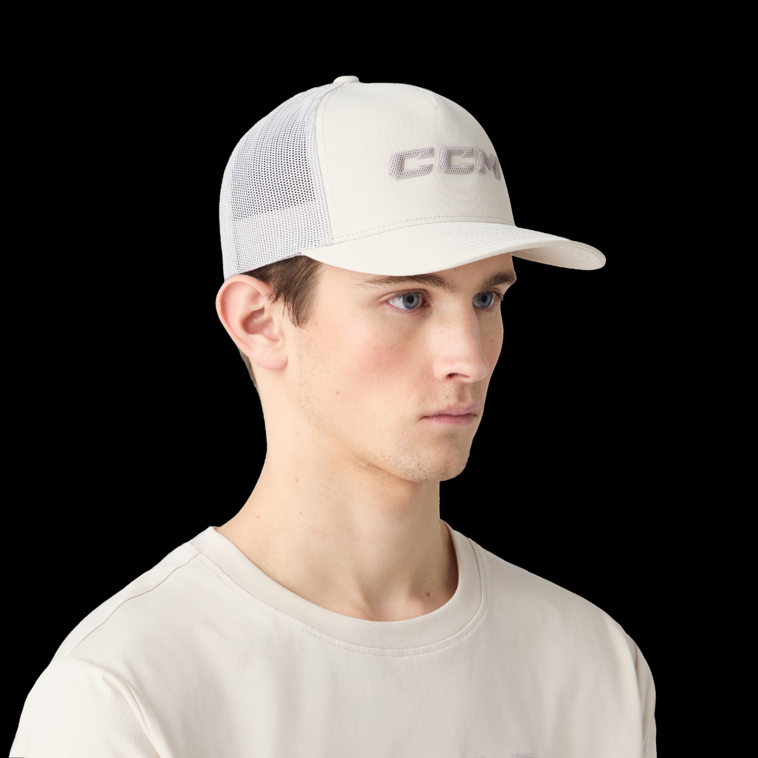 CCM HTR68A Casual Meshback Trucker Cap - Pearl Grey