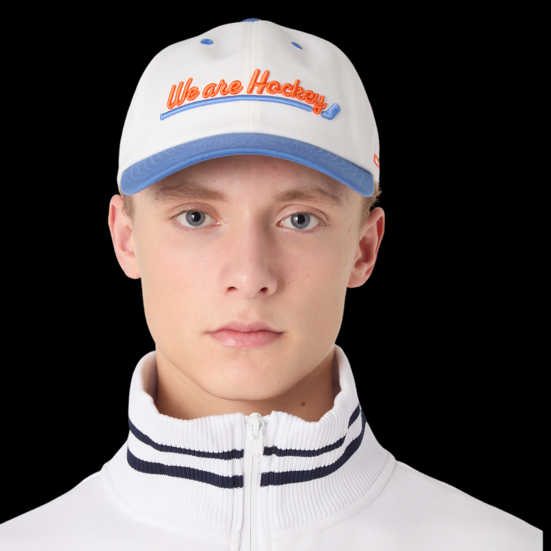 CCM Stripe Slouch Cap White