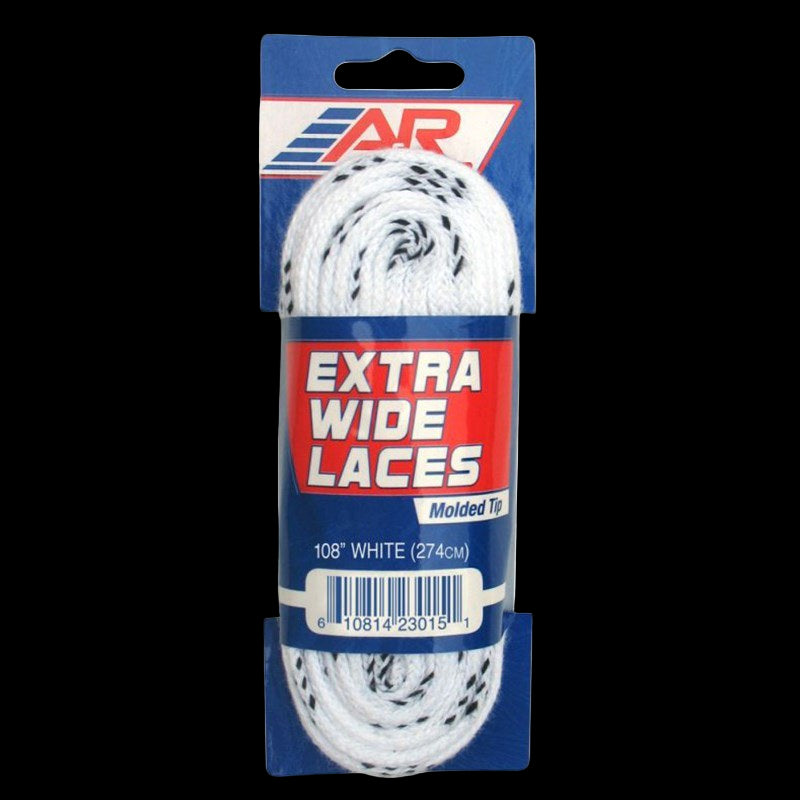 USA Laces Extra Wide White Reg