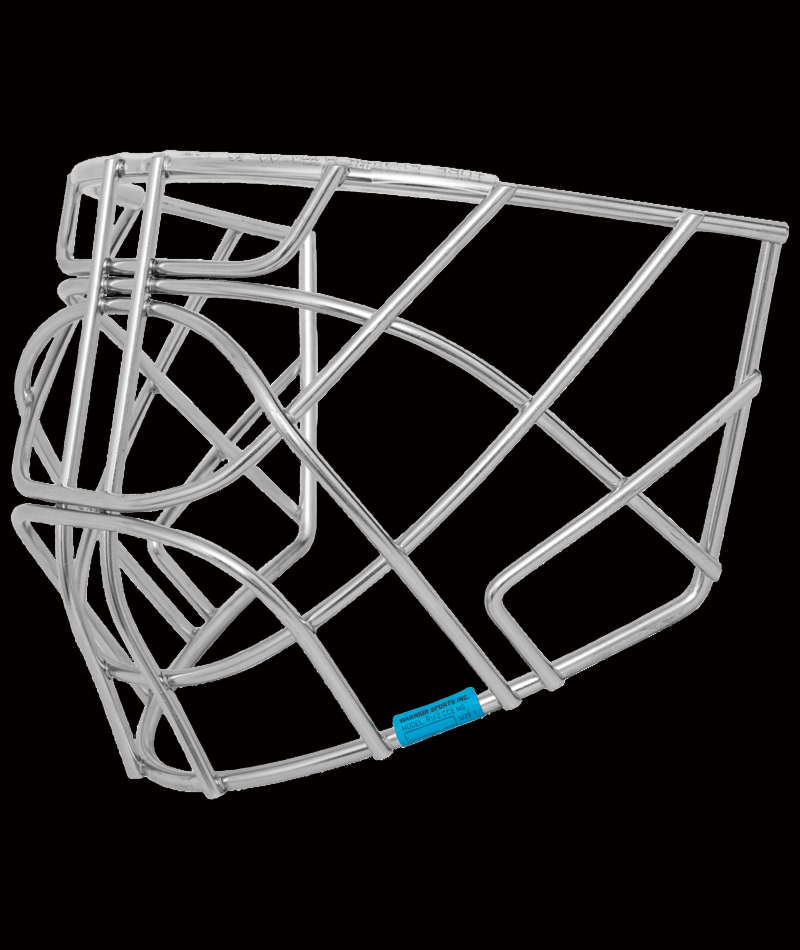 Warrior Ritual R/F2 Replacement Cage - HECC Certified Cat Eye Chrome Steel Goalie Mask Cage