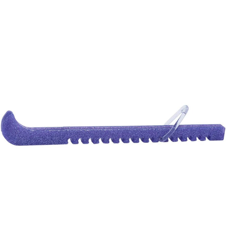 glittery purple figure skate guards protecting figure skate blades