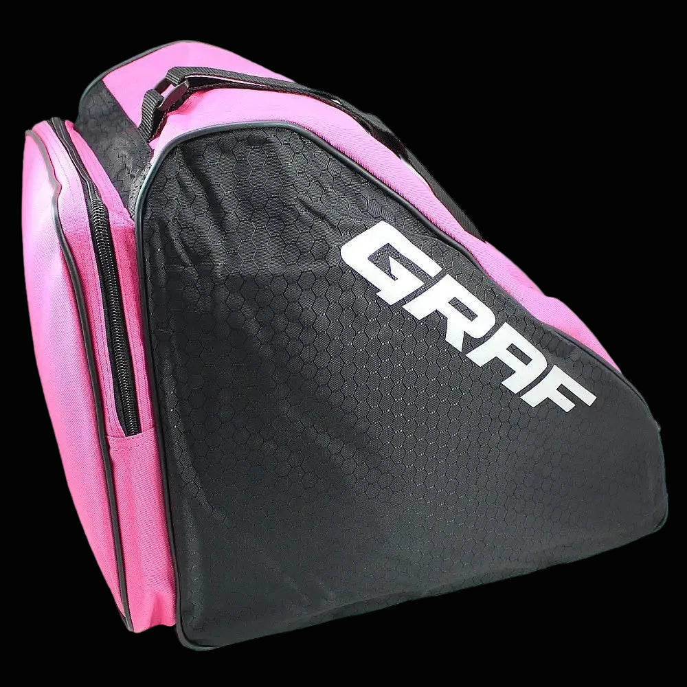 Black and pink skate bag