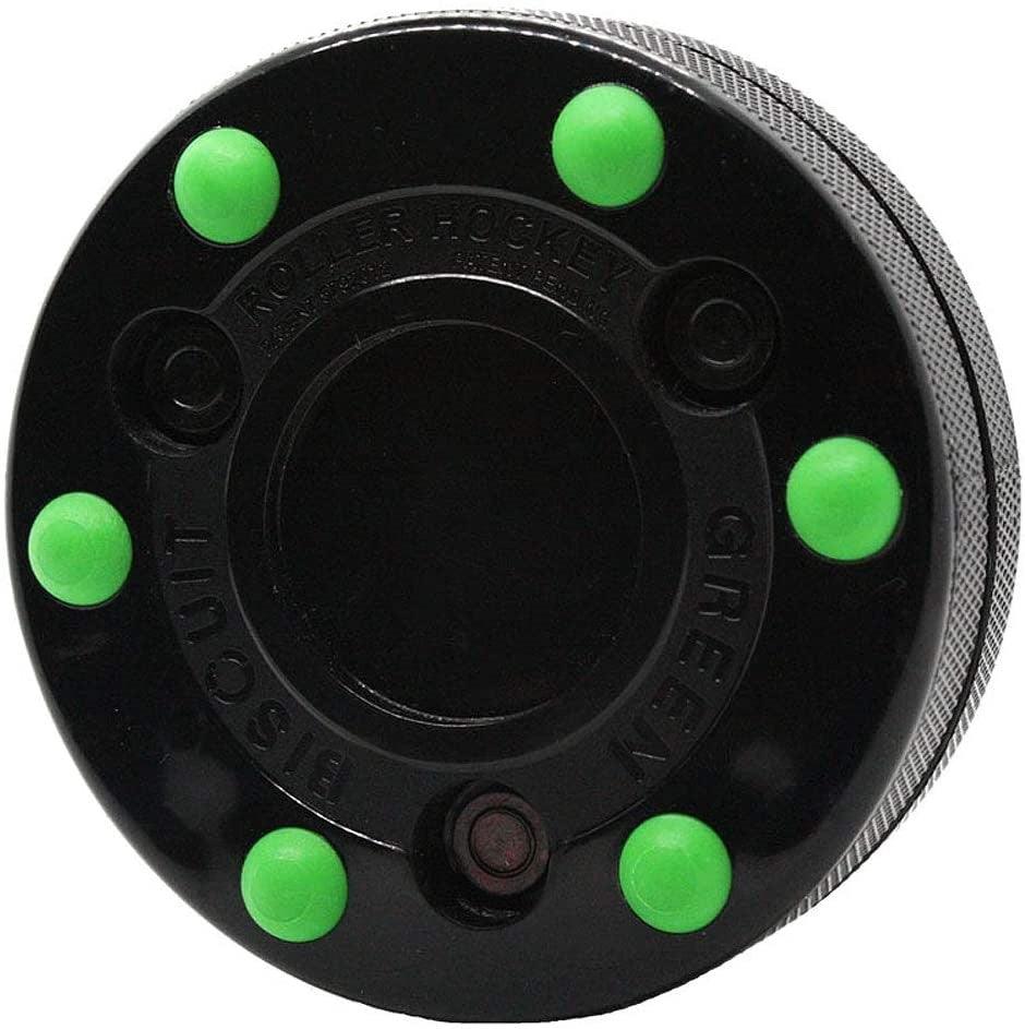 Green Biscuit Roller Hockey Puck