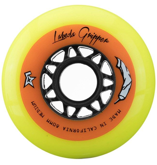Labeda Gripper 83A Medium Yellow / Black Wheel (4PK)