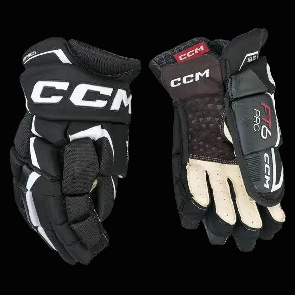CCM Hockey Gloves Jetspeed FT6 Pro with AER-TEC technology for enhanced ventilation and comfort.