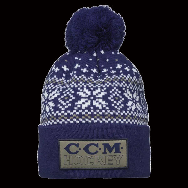 CCM Hockey Holiday Pom Knitt Hat
