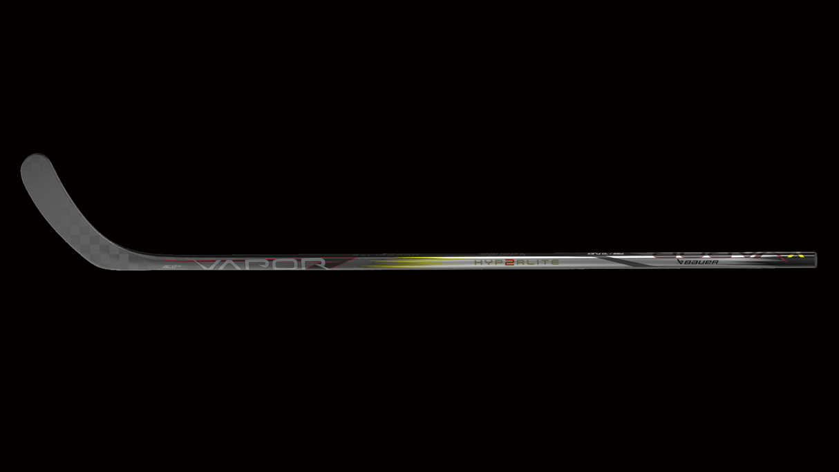 Bauer Vapor Hyperlite 2 Hockey Stick with ACL 2.0 technology featuring advanced carbon layering for optimal performance.