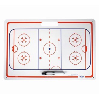 Blue Sports Hockey Suction Cup Jumbo Coach Board 16" X 24"