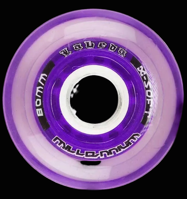 Labeda Gripper Millenium 78A X-Soft Clear / Purple Wheel (4PK)