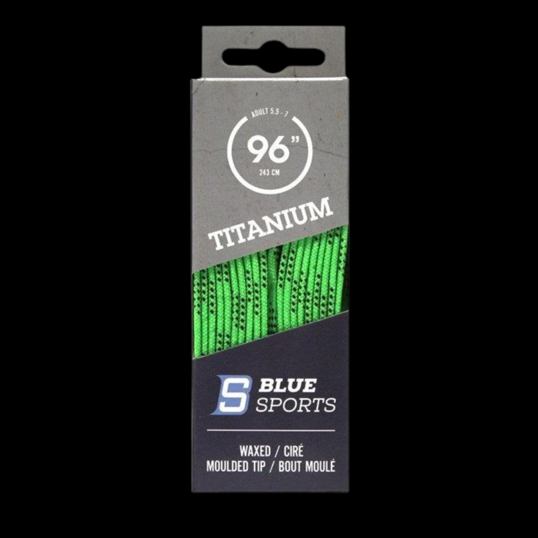 Titanium Laces Waxed Lime