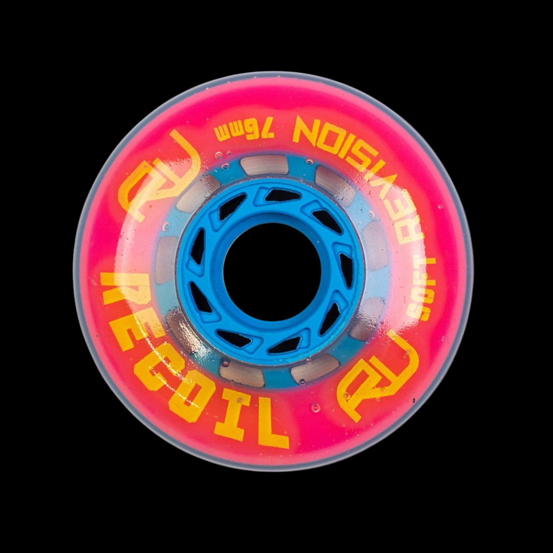Revision Recoil Clear Pink/Blue Soft Wheel (Single)