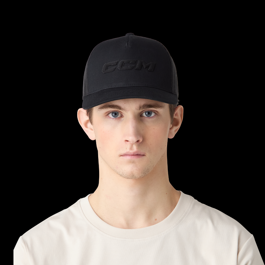 CCM HTR68A Casual Meshback Trucker Cap - Black