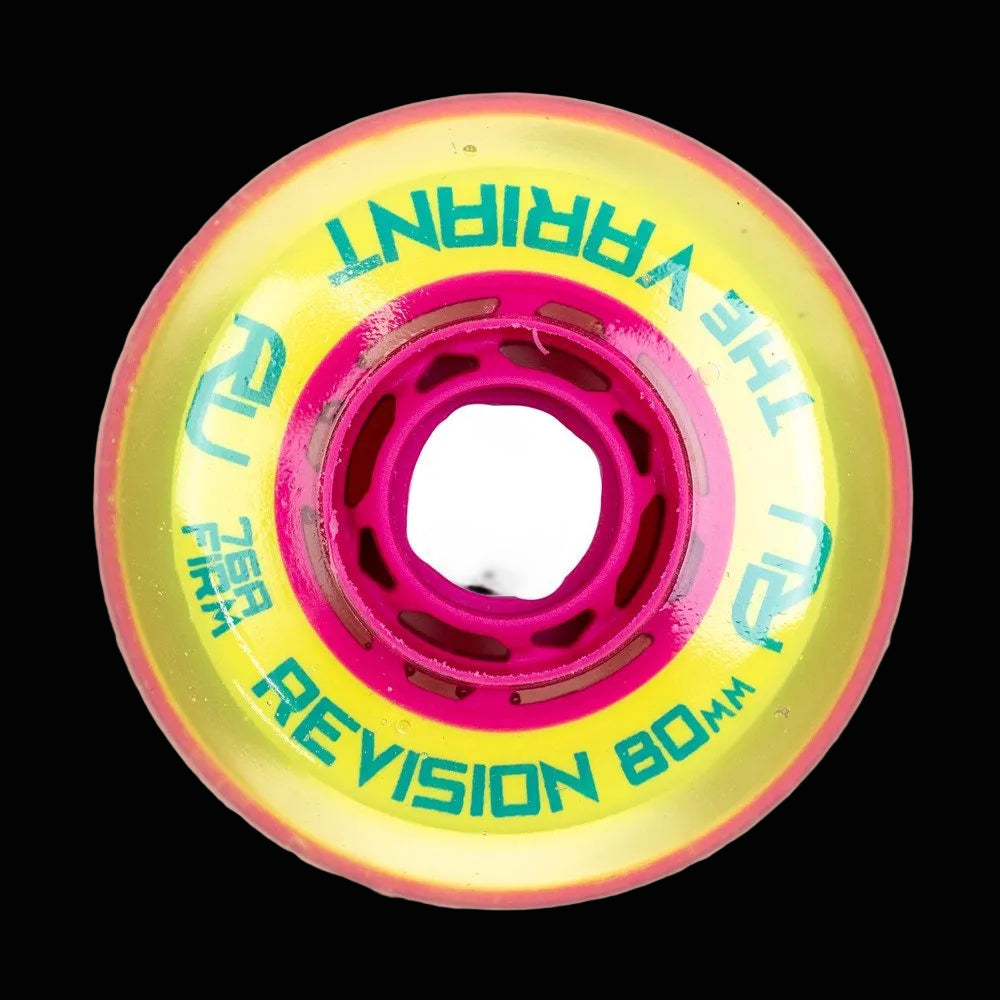 Revision The Variant Clear Yellow/Pink Firm Inline Wheel (Single)