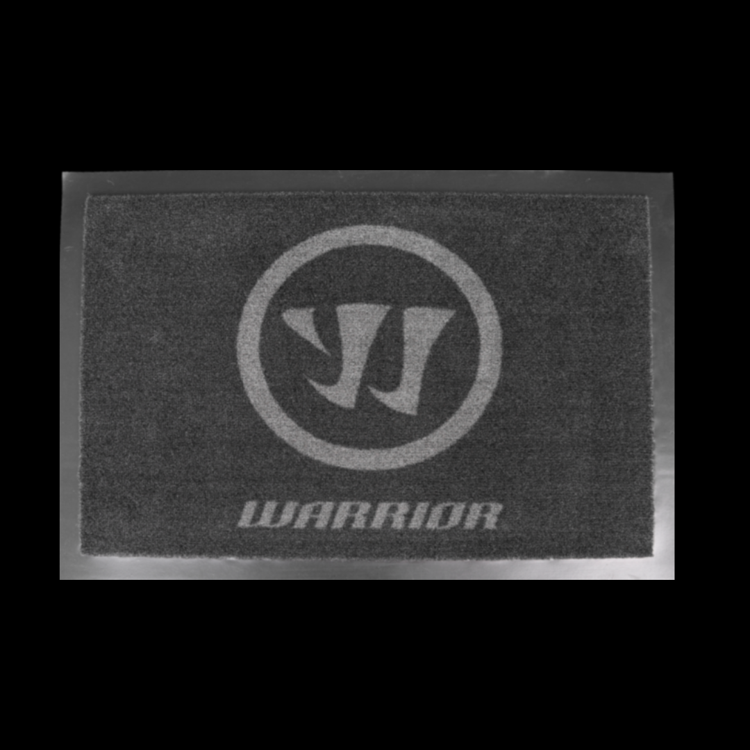 Warrior Carpet Logo Black/Grey Square