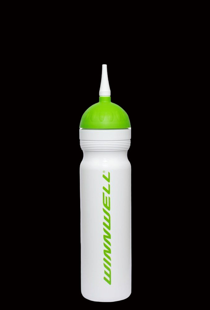 Winnwell Water/Drink Bottle 1LT with green lid and spout.