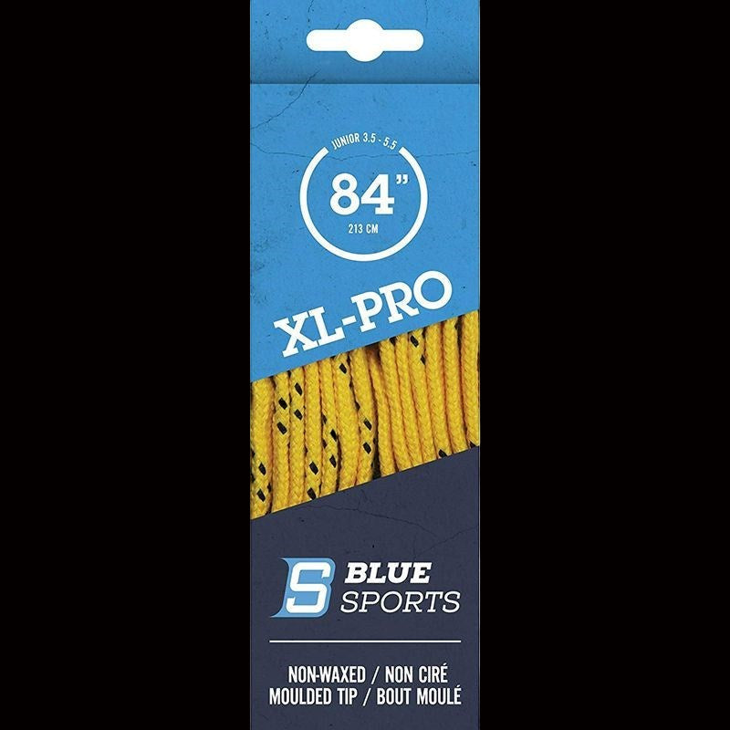 Wide yellow hockey skate laces