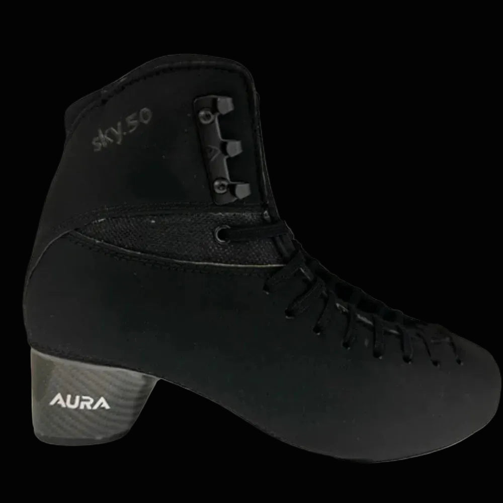 Black Aura Sky 50 Figure Skate boot