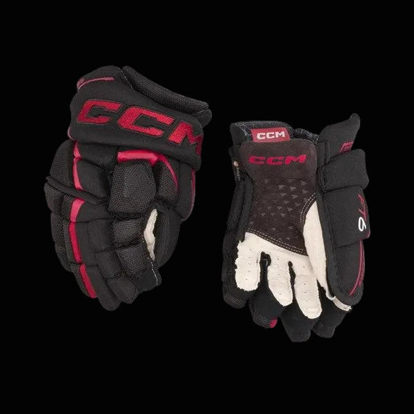 CCM Jetspeed FT6 Hockey gloves with advanced ventilation and grip features.