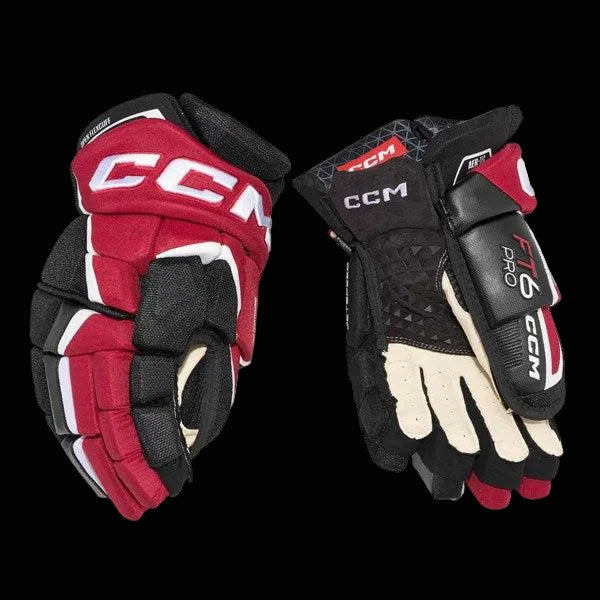 CCM Jetspeed FT6 Hockey gloves with advanced ventilation and grip.