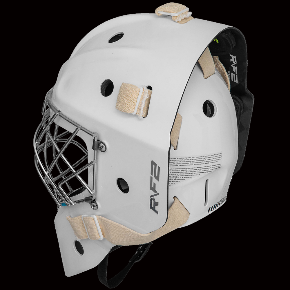Warrior Ritual R/F2 Pro Goalie Mask Senior - Certified Cat Eye Cage Ice Hockey Goalie Mask