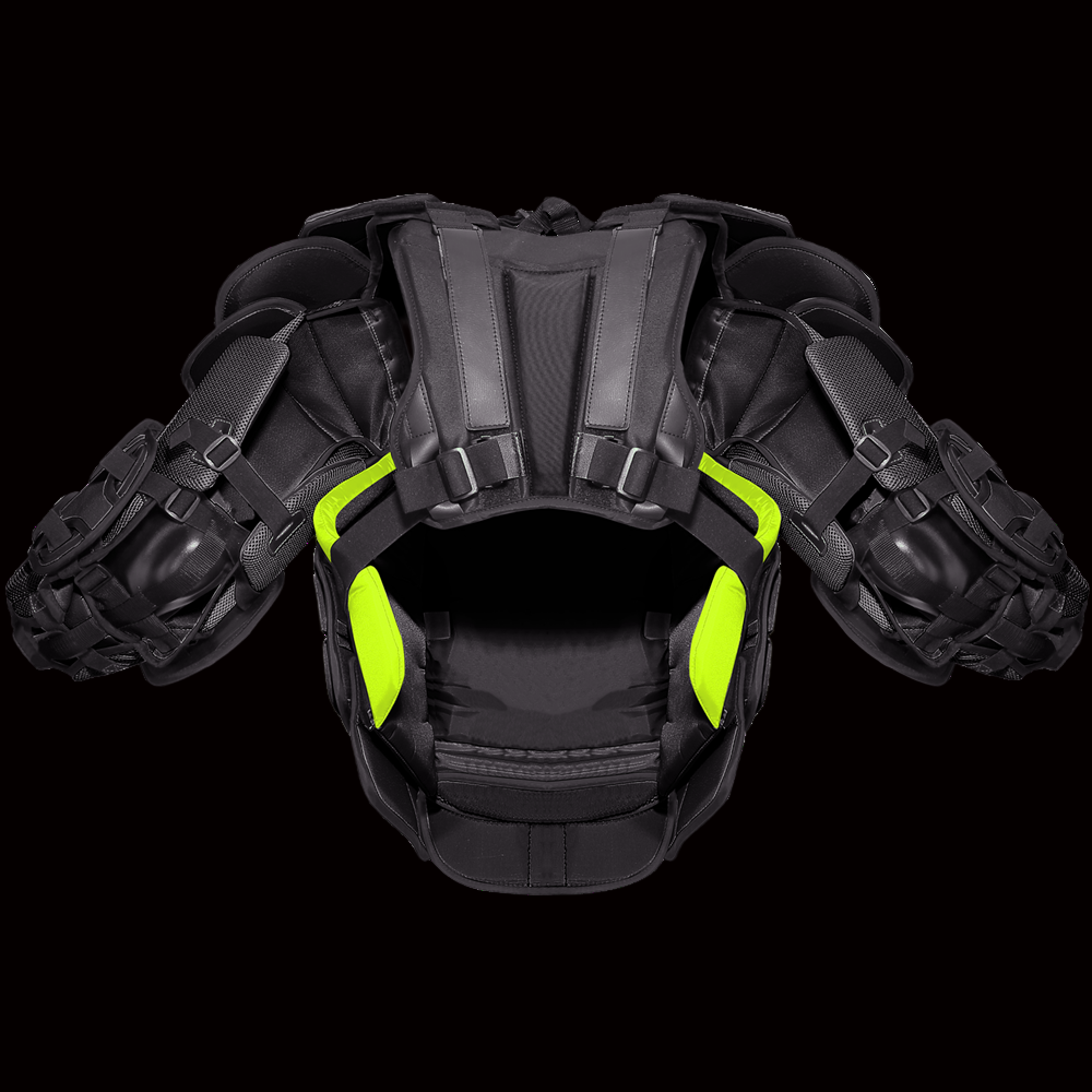 Warrior Ritual X4 E+ Goalie Chest & Arm Senior/Intermediate - Lightweight Ice Hockey Goalie Protection