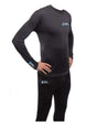 Blue Sports Sweat Set 2 piece in black with logo.