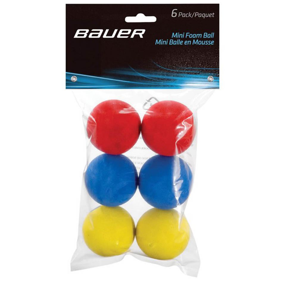 Bauer Mini Foam Balls 6 Pack - Safe Indoor Hockey Training Balls