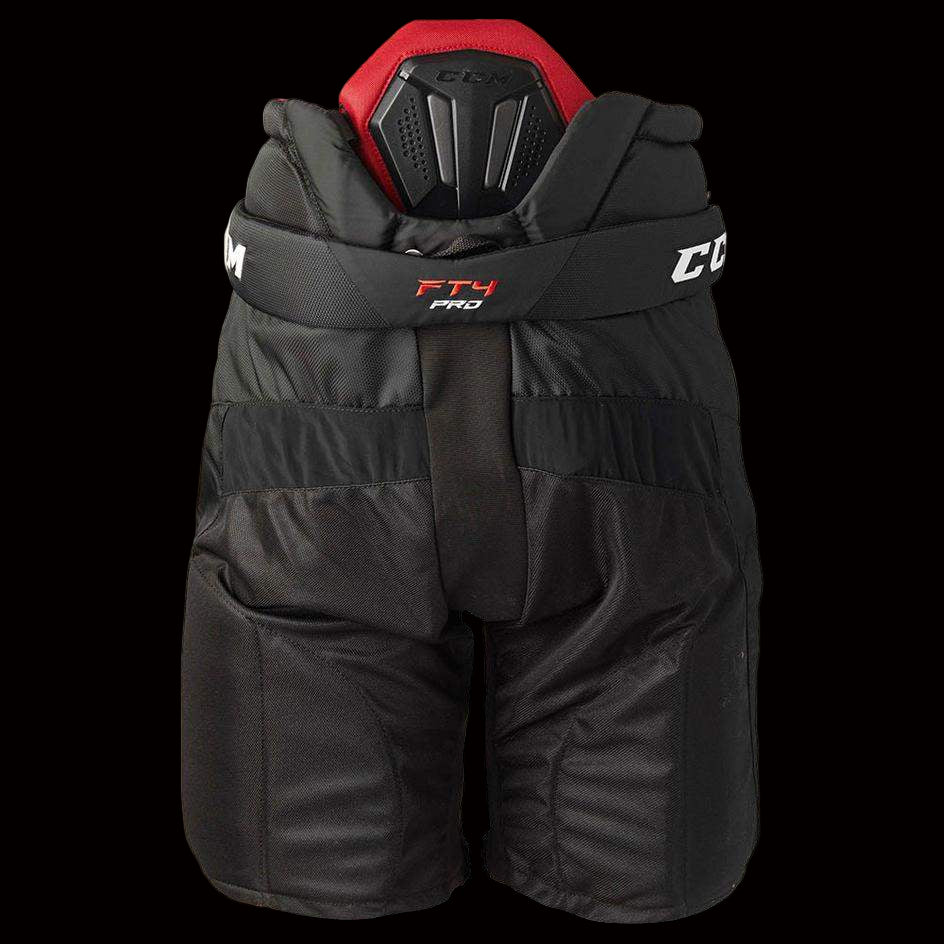 CCM Jetspeed FT4 Pro Hockey Pants Senior - lightweight, form-fitting with velcro patches, offering pro-level protection.