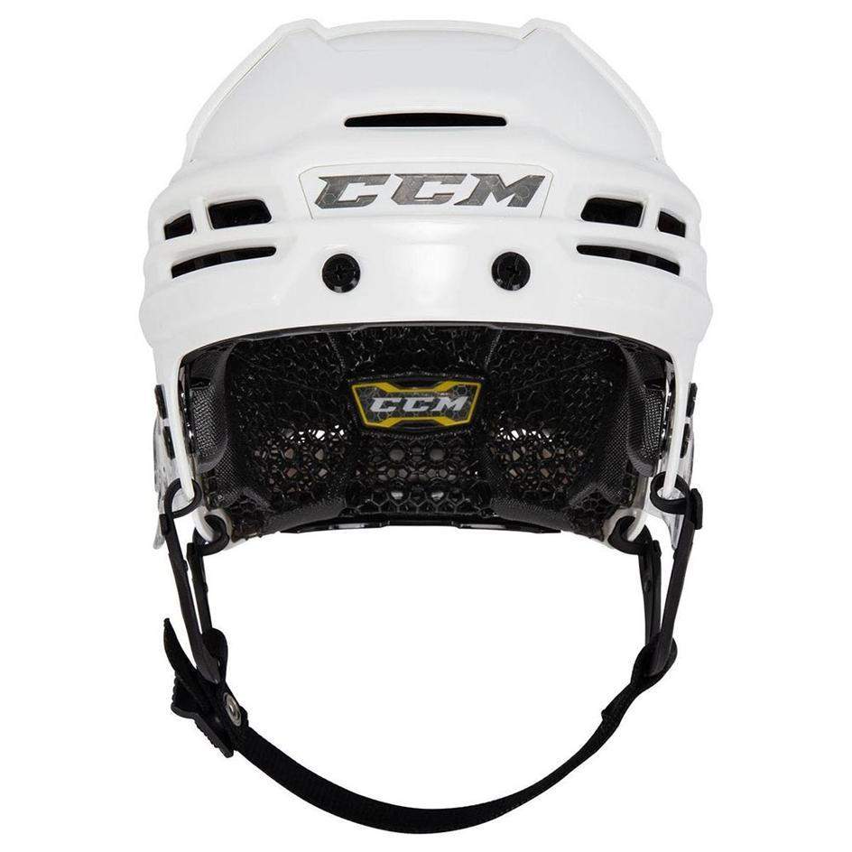 CCM Super Tacks X hockey helmet with NEST Tech liner for protection and comfort.