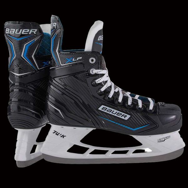 Bauer X-LP Ice Hockey Skates with fleece liner and hockey lacing.