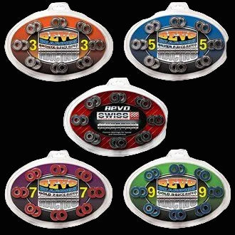 Bevo Bearings chrome steel packs with visible clam packaging.